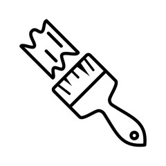 Paintbrush icon vector