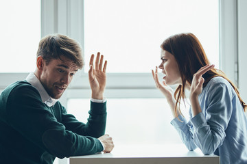 man and woman having an argument