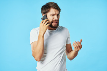 young man with mobile phone