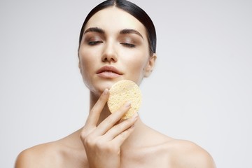 portrait of young woman with perfect skin