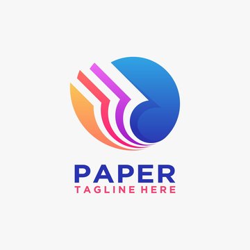 Creative paper logo design