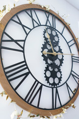 Vintage Clock Face with Roman Numeral