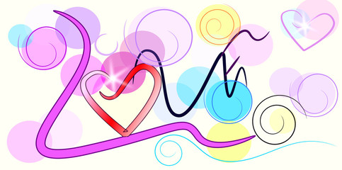 Love story and brush strokes style