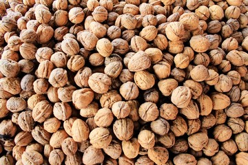 Stall with nuts at street market