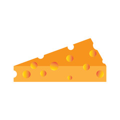 Cheese icon vector in simple design