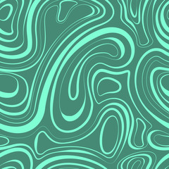 Agua Menthe color Seamless vector texture of smooth lines and circles. Blank for printing on textile or paper.