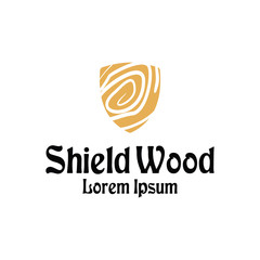 wood logo vector template