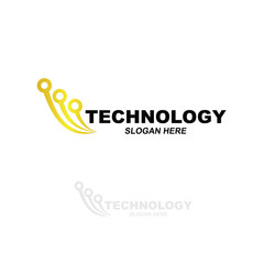 Technology logo vector inspiration
