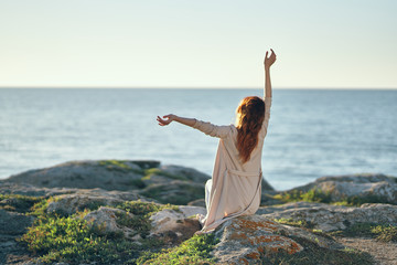 young woman doing yoga