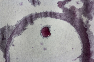 red wine stain close-up
