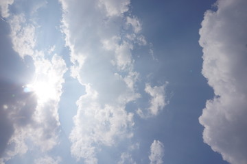blue sky with white clouds