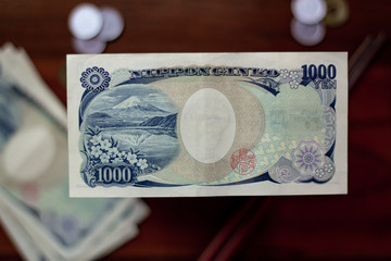 Japanese Money 1000 yen back side