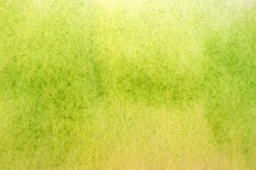 Hand painted green watercolor background