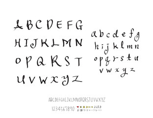 벡터 문자 / 손으로 쓴 글씨체