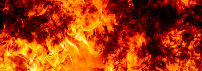 Blurred fire flame burn glowing background, abstract hot energy pattern power of heat