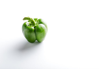 Fresh capsicum on white background 