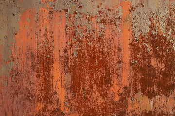 Old rusted metal texture. The surface of rough iron wall. Perfect for background and grunge design.