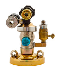 Steampunk device. Steel and bronze parts.