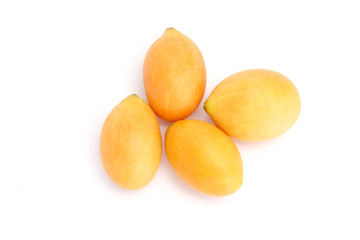 Fototapeta na wymiar Maprang fruit on white background