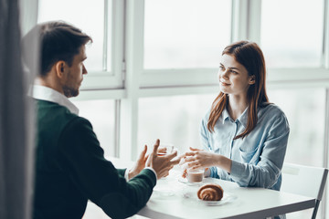 businesswoman giving presentation