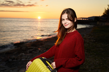 Fototapeta premium woman on the beach