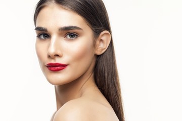 Obraz premium beautiful woman bare shoulders clean skin