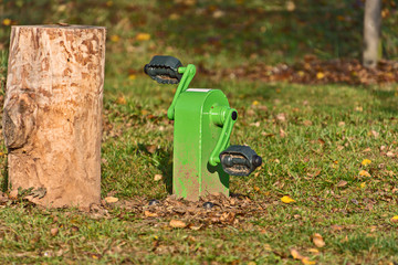 fitness machine in the park for exercise for the public