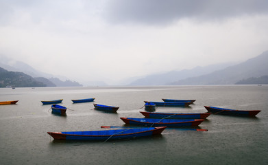Lakeside Pokhara - A harbor to boats in the LAke city of Nepal