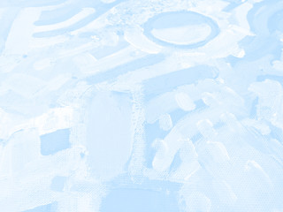 Tender sky blue oil painting. Abstract art background. Color texture. Fragment of artwork. Blobs of paint. Brushstrokes of paint. Contemporary art. Modern artist. Soft horizontal canvas.