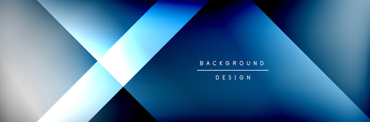 Abstract background - squares and lines composition created with lights and shadows. Technology or business digital template