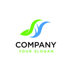 DNA with Leaf Logo Design Concept Vector. Creative Leaf With DNA Logo Template. Icon Symbol.