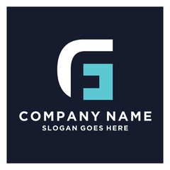 nitial GF or FG Letter Logo With Creative Modern Business Typography Vector Template