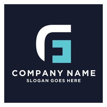 nitial GF or FG Letter Logo With Creative Modern Business Typography Vector Template