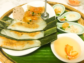 Bloating fern-shaped cake is a traditional food in Vietnam.