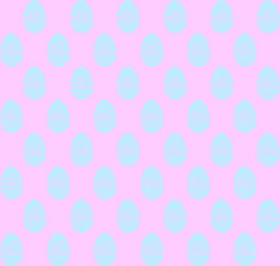 Seamless pattern, backgrounds, textures of colored abstract Easter eggs. Watercolor decorative drawing