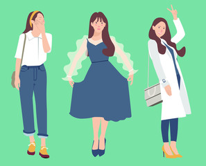 three girls ready to go