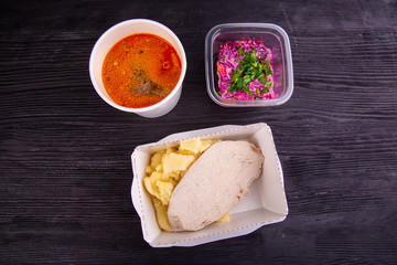 Snack for removal with boiled pork