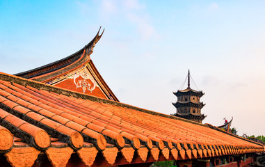 Fototapeta na wymiar Quanzhou, China has a 1000 year old temple.