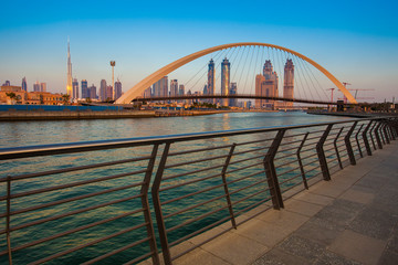 Dubai city skyline in the daylight