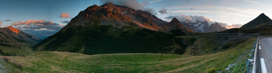 Sunset in the French Alps