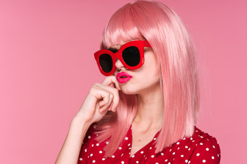 portrait of a girl in glasses