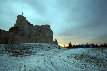 Rabsztyn, zachód słońca, 