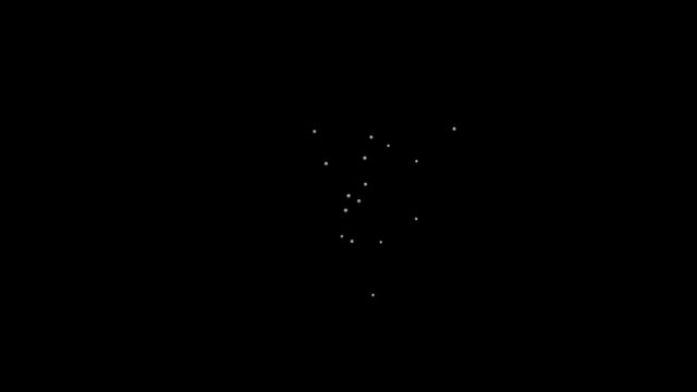 Water droplets coming erratically from space