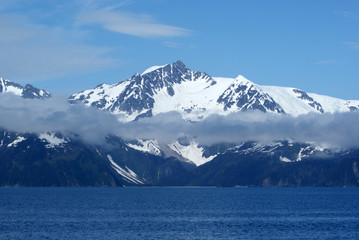 Fototapeta na wymiar view of a mountain in Alaska
