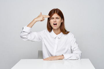 young woman in office