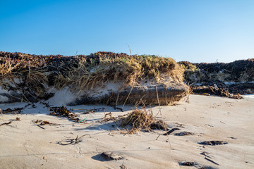 The landscape of the Sheskinmore Nature Reserve between Ardara and Portnoo in Donegal - Ireland