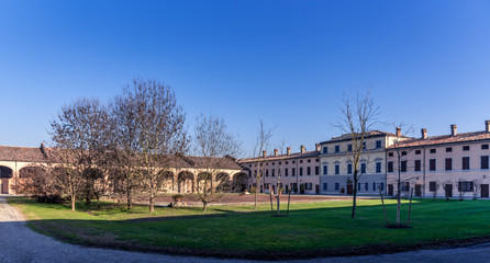 Obraz premium novecento, corte degli angeli , set film, roncole, strade piacentine, campagna, emilia