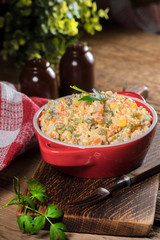 Russian traditional salad