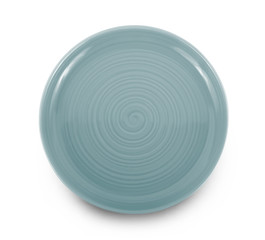 empty plate isolated on white background