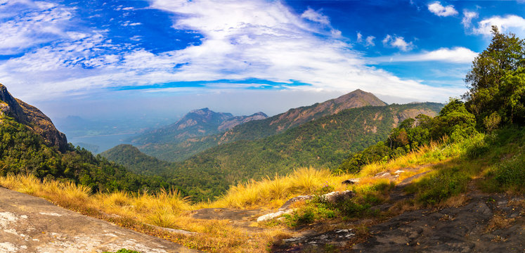 Beautiful Panoramic views of Nelliyampathy Kerala india.